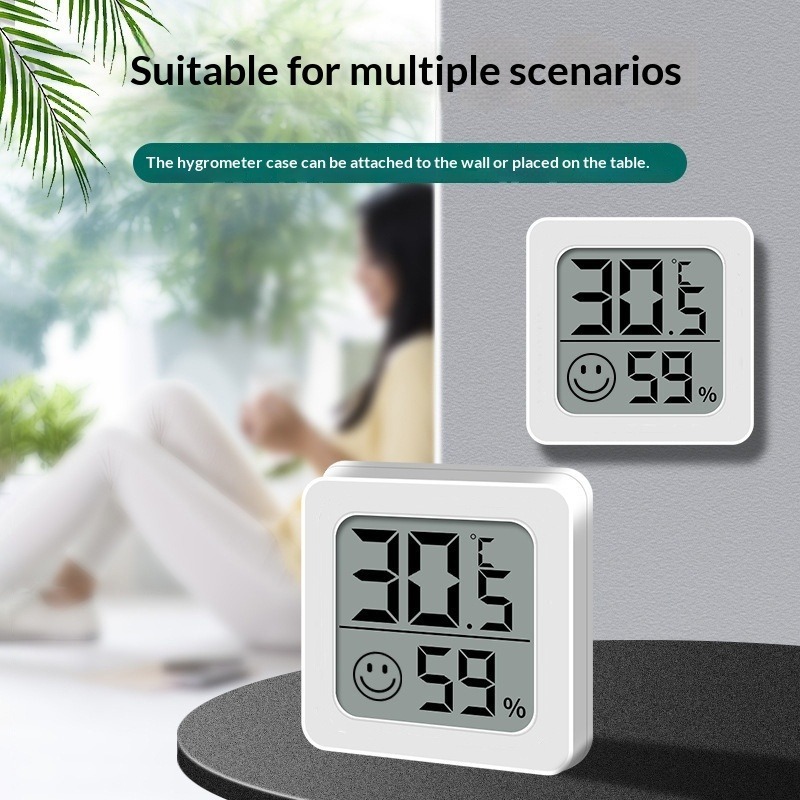 Weather Station Indoor - 1/3 Buah Termometer Digital LCD Mini