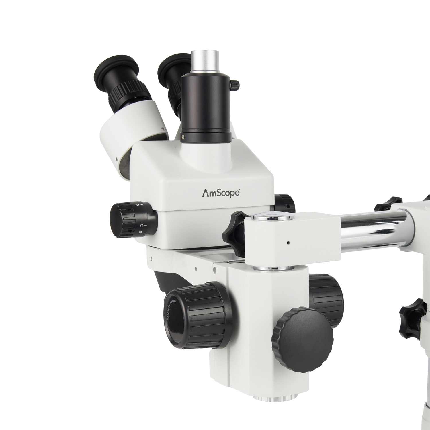 Amscope Microscope Stereo 7X-45X - Kepala Mikroskop Stereo Zoom Trinokuler AmScope