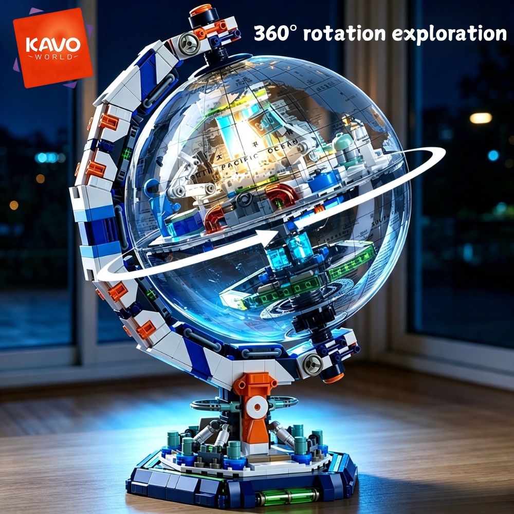 Hobby Science Lab - KAVOWORLD 1793pcs Set Blok Bangunan Stasiun