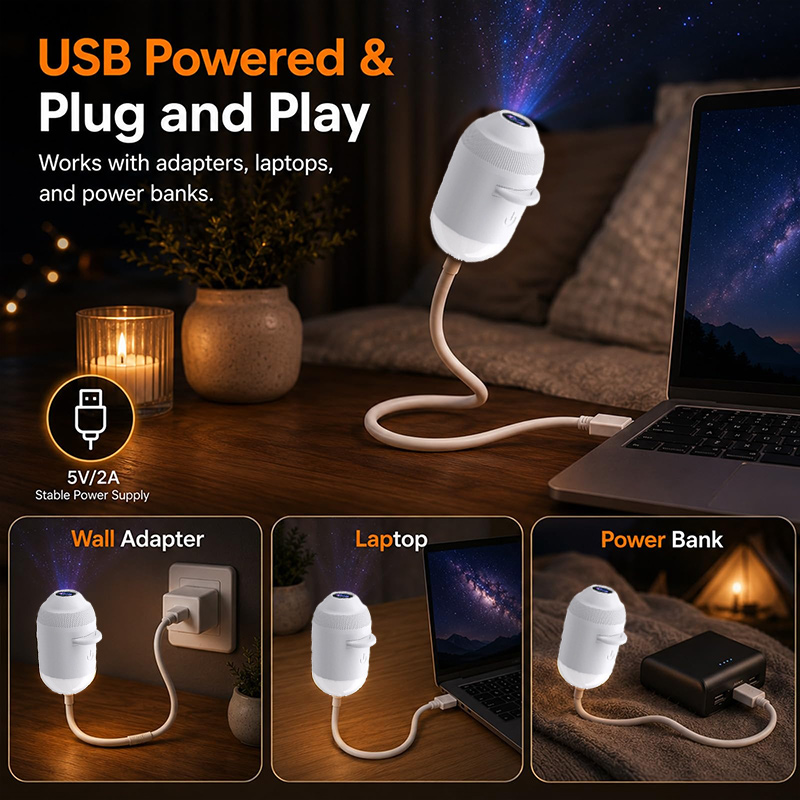 Planetarium Projector Home - Proyektor Lampu Malam Dinamis Proyektor Lampu