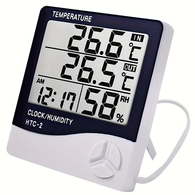 Termometer higrometer Digital, - Weather Station Indoor ulasan dan harga