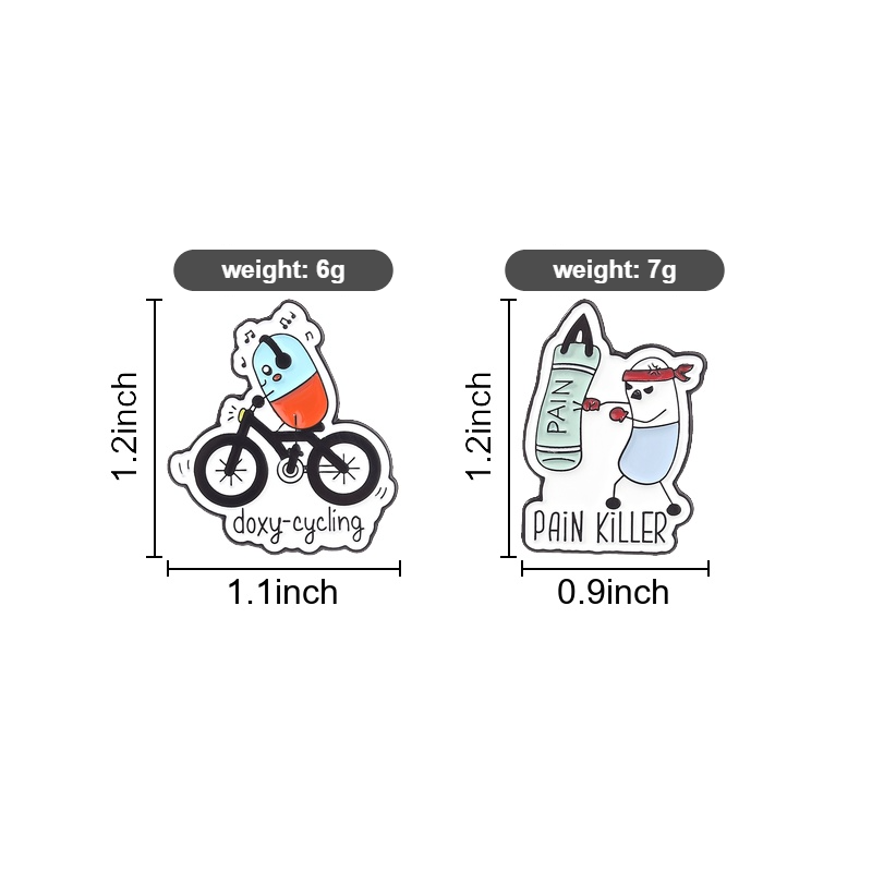 Pin Enamel Doxy-cycling, Bros  - Science Buddies ulasan dan harga