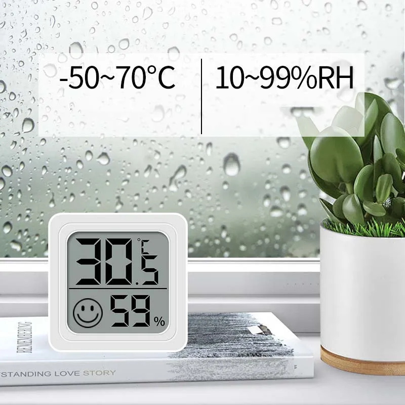 LCD Mini Termometer Digital Hi - Weather Station Indoor ulasan dan harga