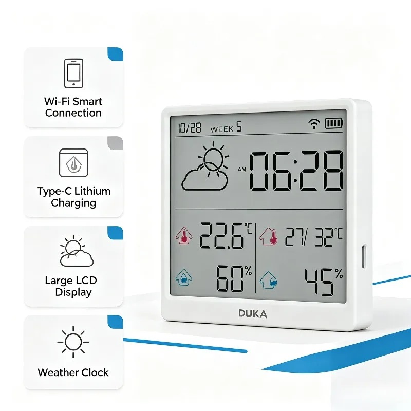 DUKA ATuMan Sensor Suhu dan Ke - Weather Station Indoor ulasan dan harga