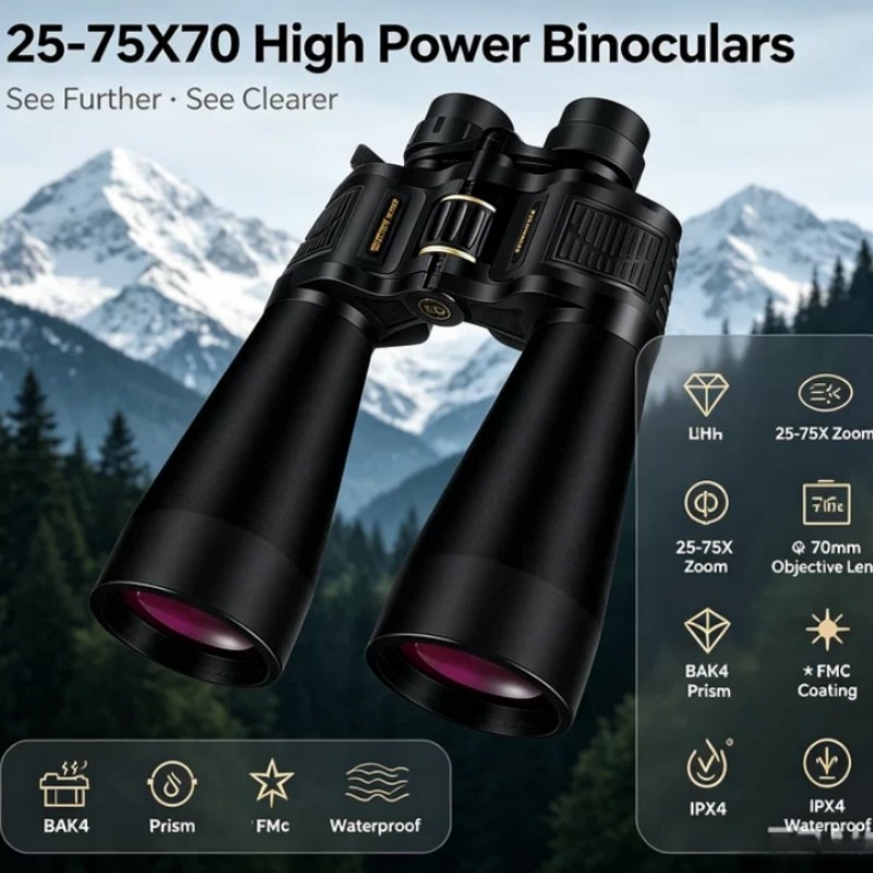 BORWOLF 25-75X70 Teropong Lens - National Geographic Telescope 70Mm ulasan dan harga