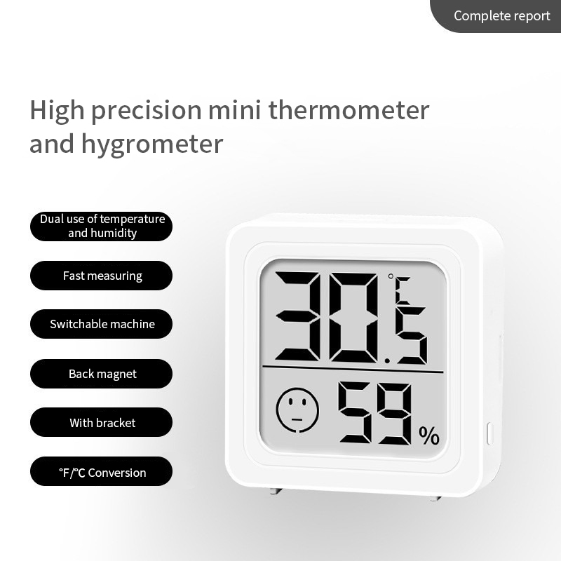 Termometer Digital LCD Higrome - Weather Station Indoor ulasan dan harga