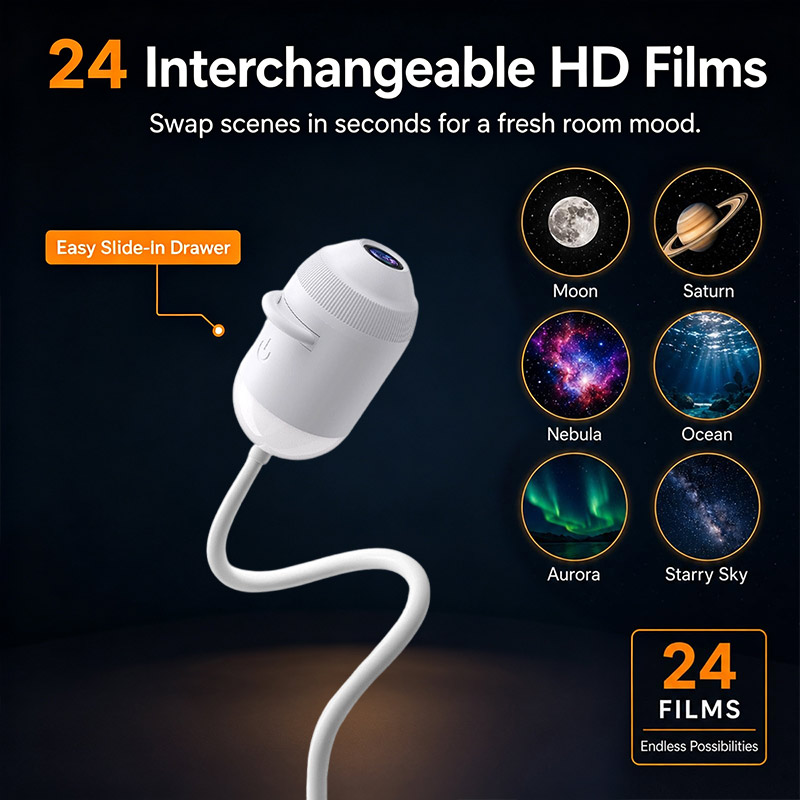 Proyektor Lampu Malam Dinamis  - Planetarium Projector Home ulasan dan harga